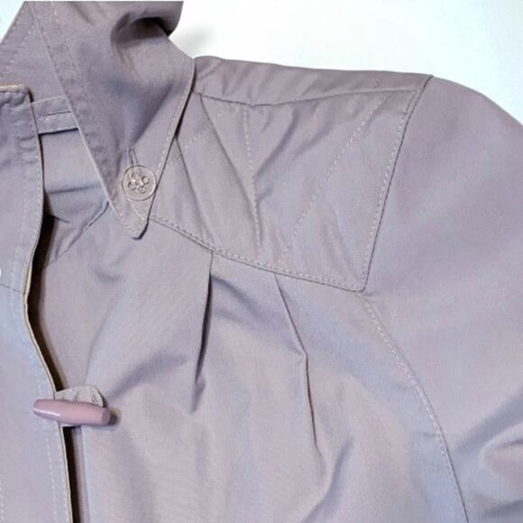 Vintage 80s Mulberry Street Purple Parka Coat 11/12 Hood Toggle Old Money Preppy - Picture 6 of 9